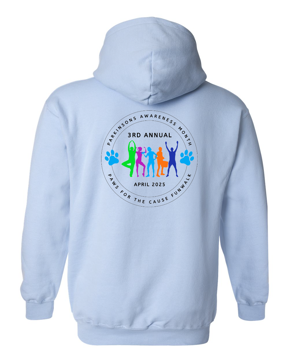 Brunswick County Wellness Center 3rd Annual Paws for the Cause Funwalk 2025 Unisex Heavyweight Hoodie 2 prints (click for more colors)