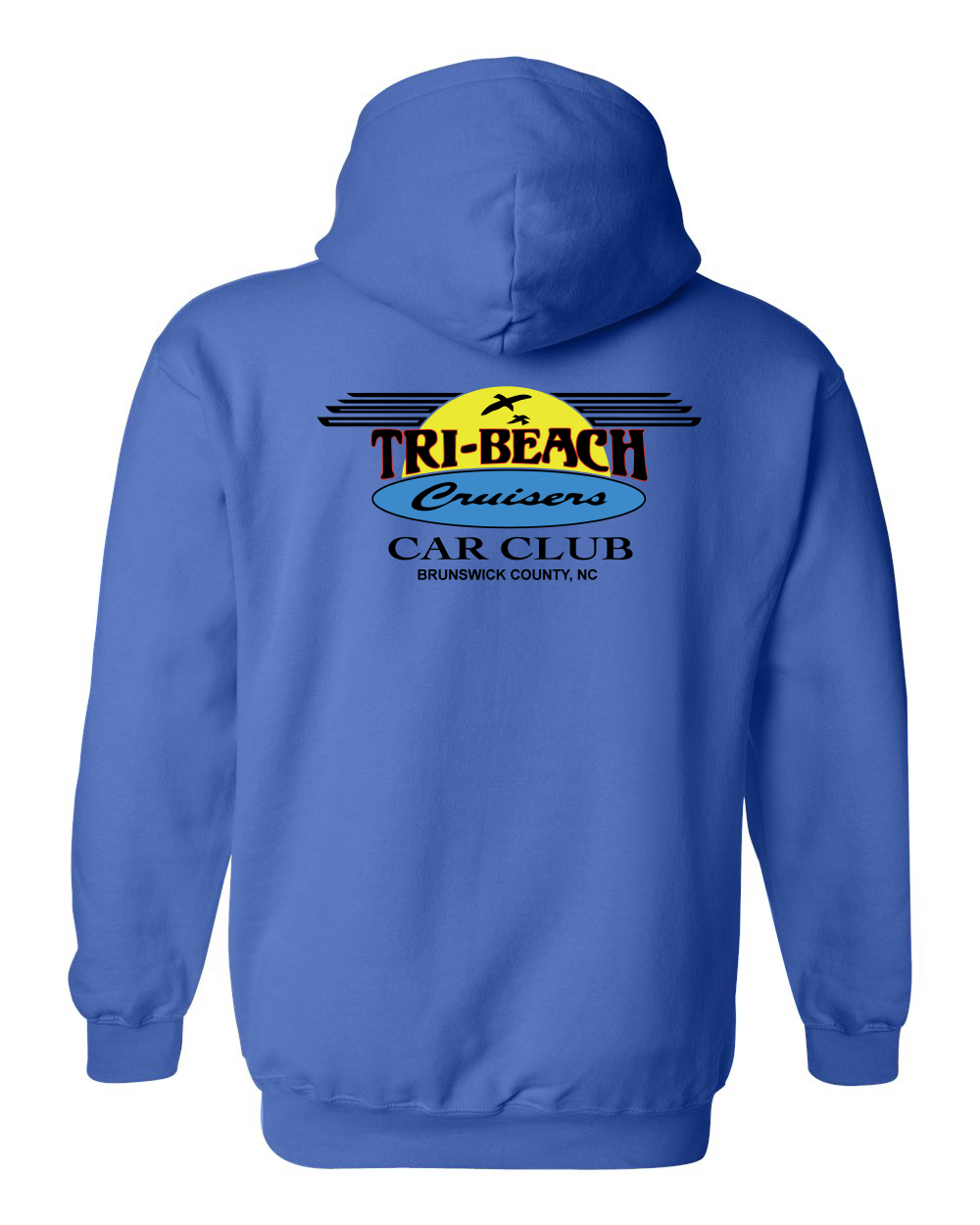 Tri-Beach Cruisers Classic Design Unisex Heavyweight Unisex Hoodie