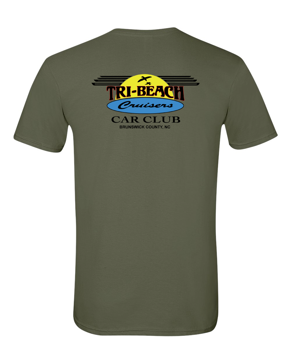 Tri-Beach Cruisers Car Club Classic Design Unisex Softstyle® T-Shirt
