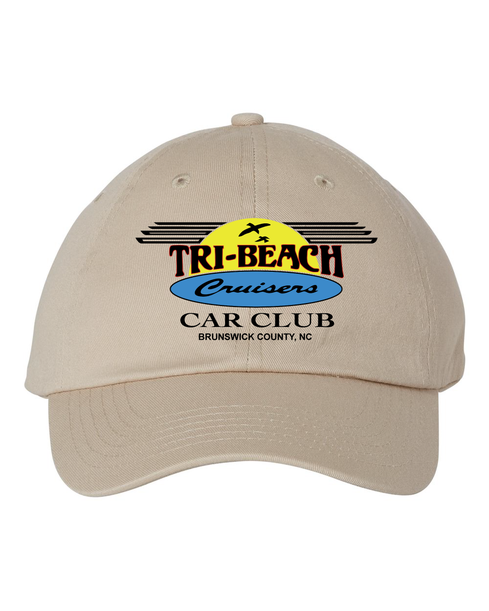 Tri-Beach Cruisers Classic Design Bio-Washed Classic Dad Hat