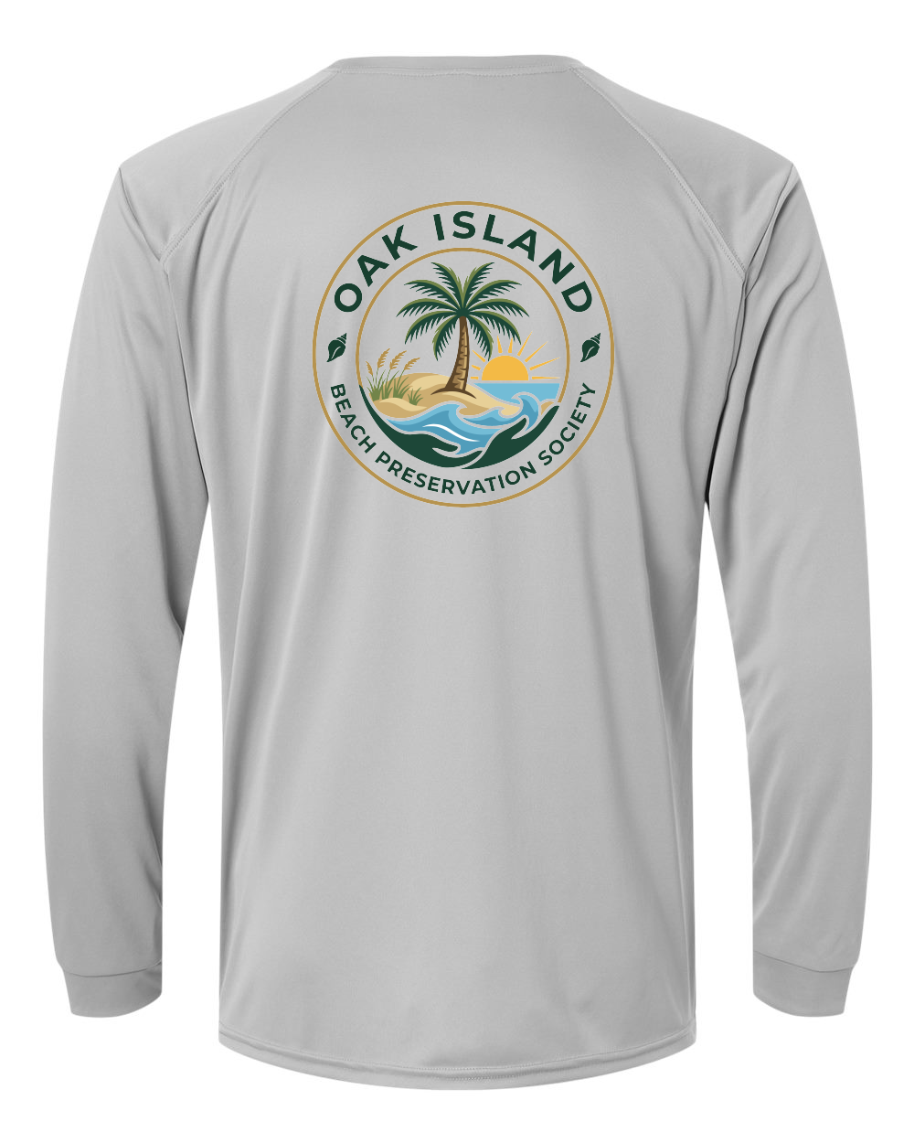 Oak Island Beach Preservation New Design Unisex Long Islander Performance Long Sleeve T-Shirt - 210 (click for more colors)