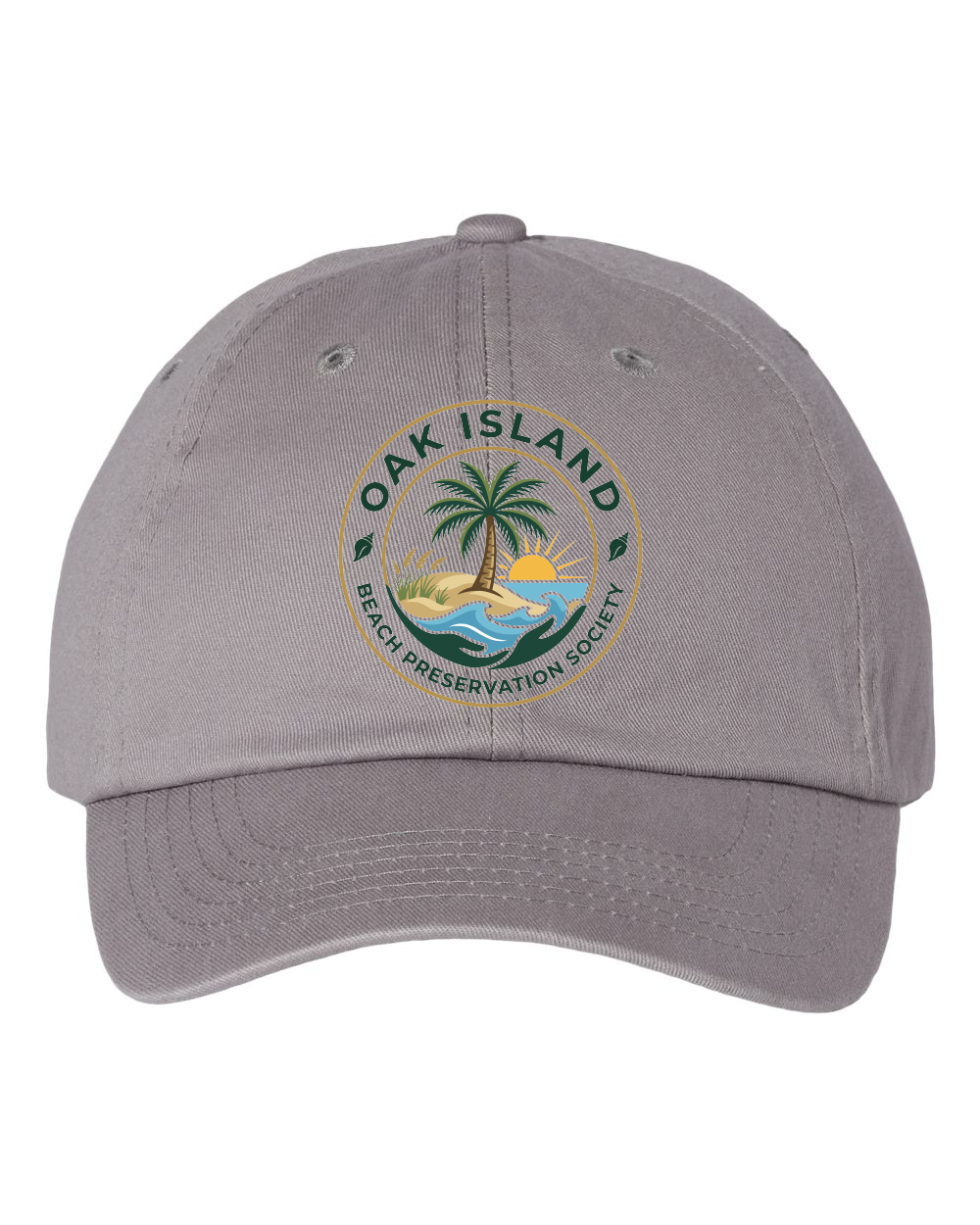 Oak Island Beach Preservation New Design Bio-Washed Classic Dad Hat - VC300A (click for more colors)