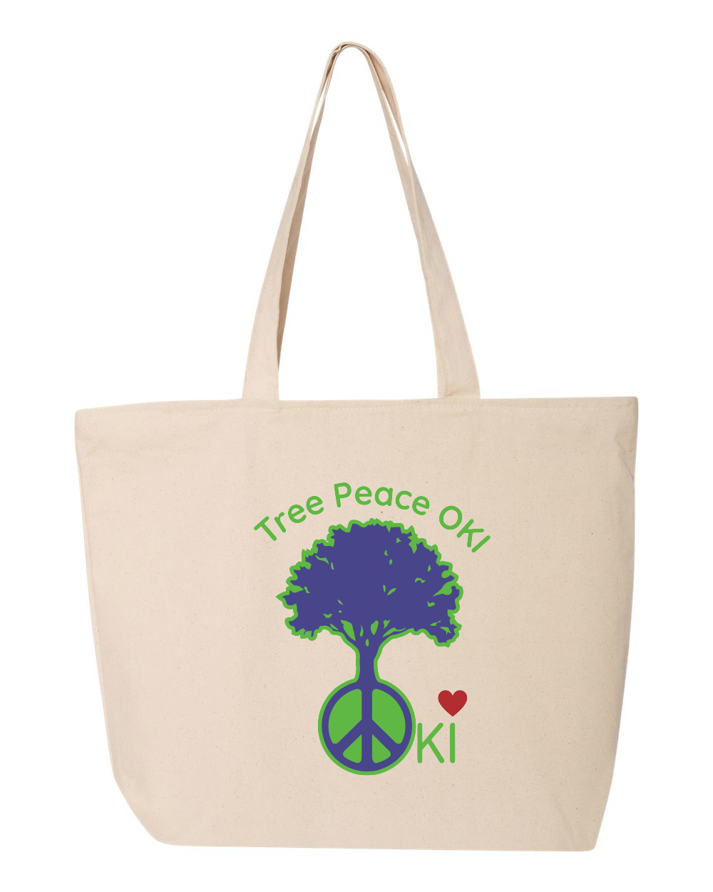 Tree Peace OKI 25L Zippered Tote - Q611