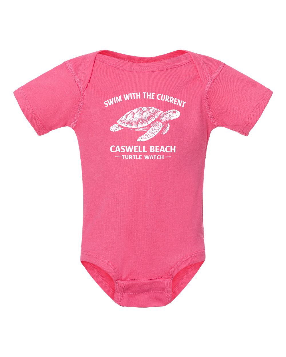 2026 Caswell Beach Turtle Watch Infant Fine Jersey Bodysuit (click for more colors)