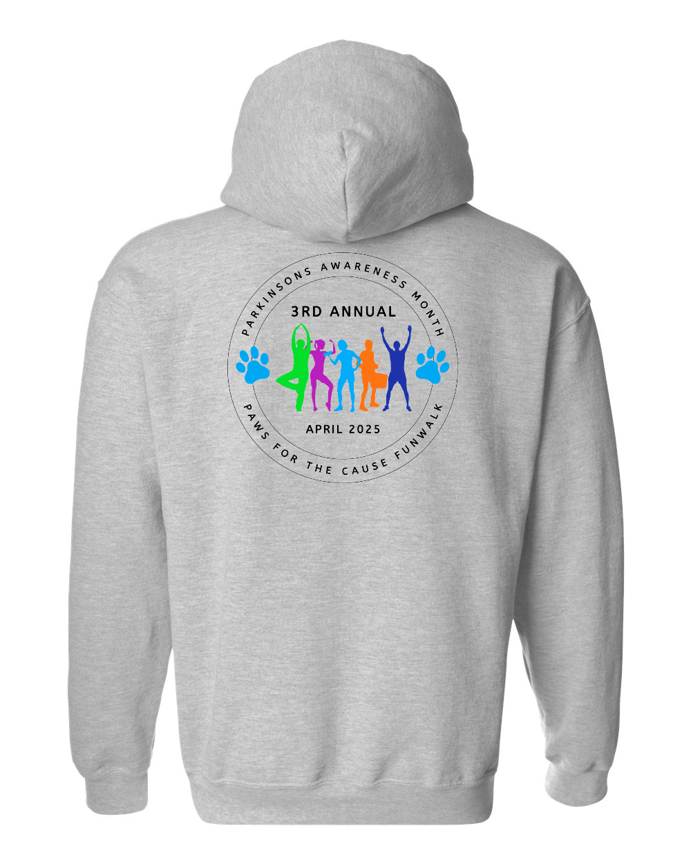 Brunswick County Wellness Center 3rd Annual Paws for the Cause Funwalk 2025 Unisex Heavyweight Hoodie 2 prints (click for more colors)
