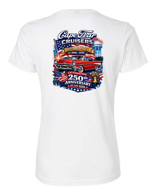 Cape Fear Cruisers 20th Anniversary Women's Softstyle® V-Neck T-Shirt - 64V00L (click for more colors) (Copy)