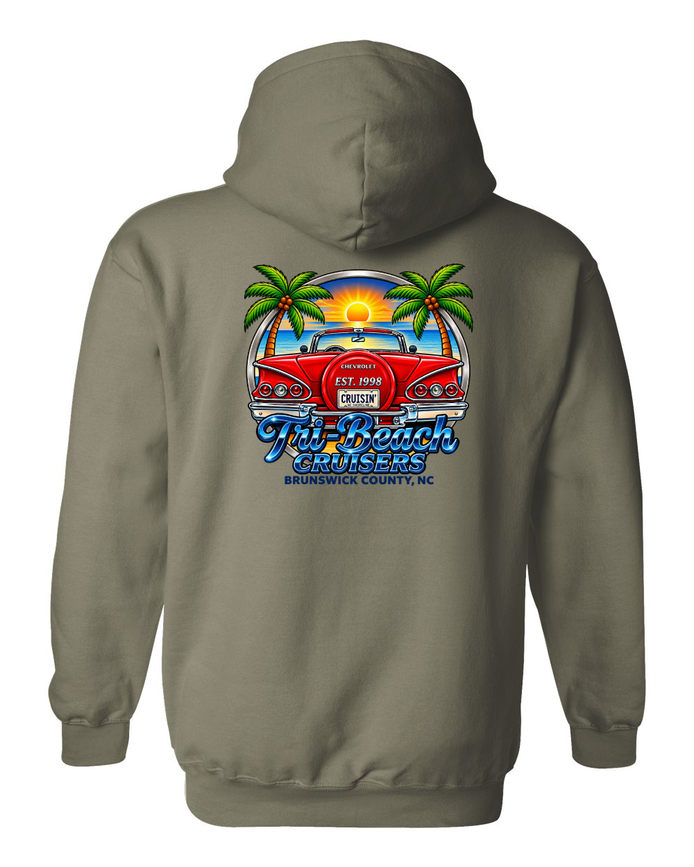 Tri-Beach Cruisers New Design Unisex Heavyweight Unisex Hoodie