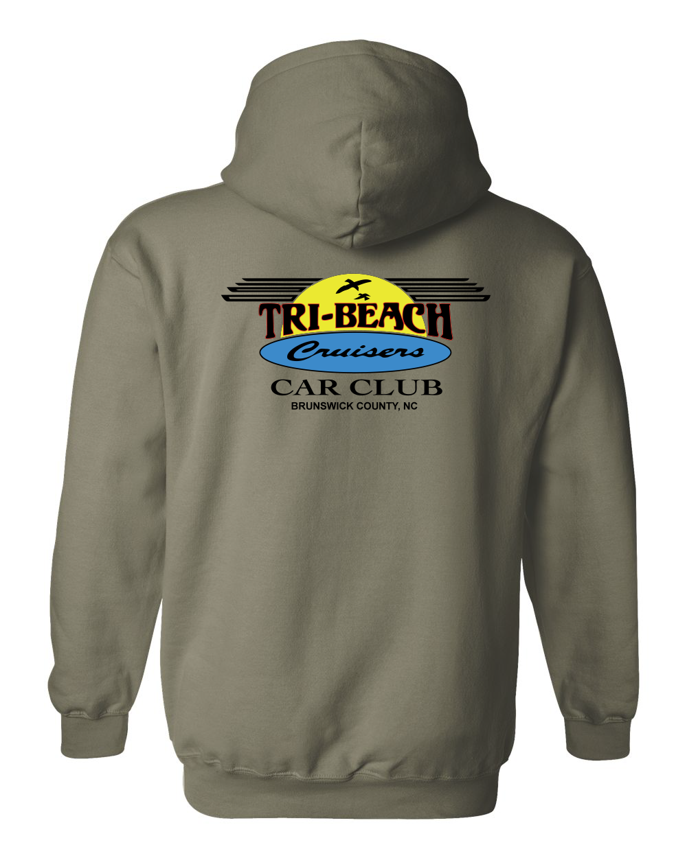 Tri-Beach Cruisers Classic Design Unisex Heavyweight Unisex Hoodie