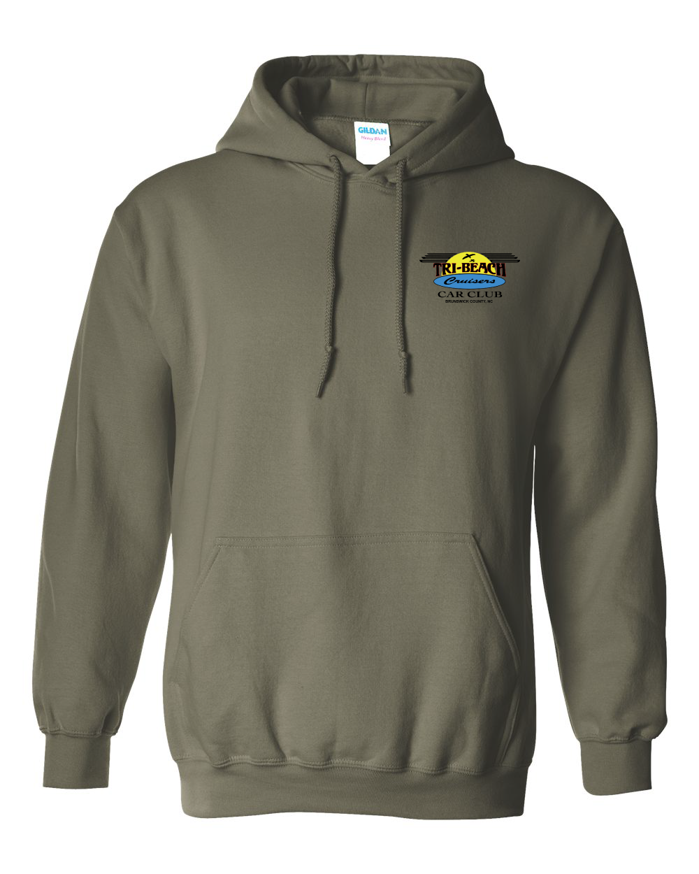 Tri-Beach Cruisers Classic Design Unisex Heavyweight Unisex Hoodie