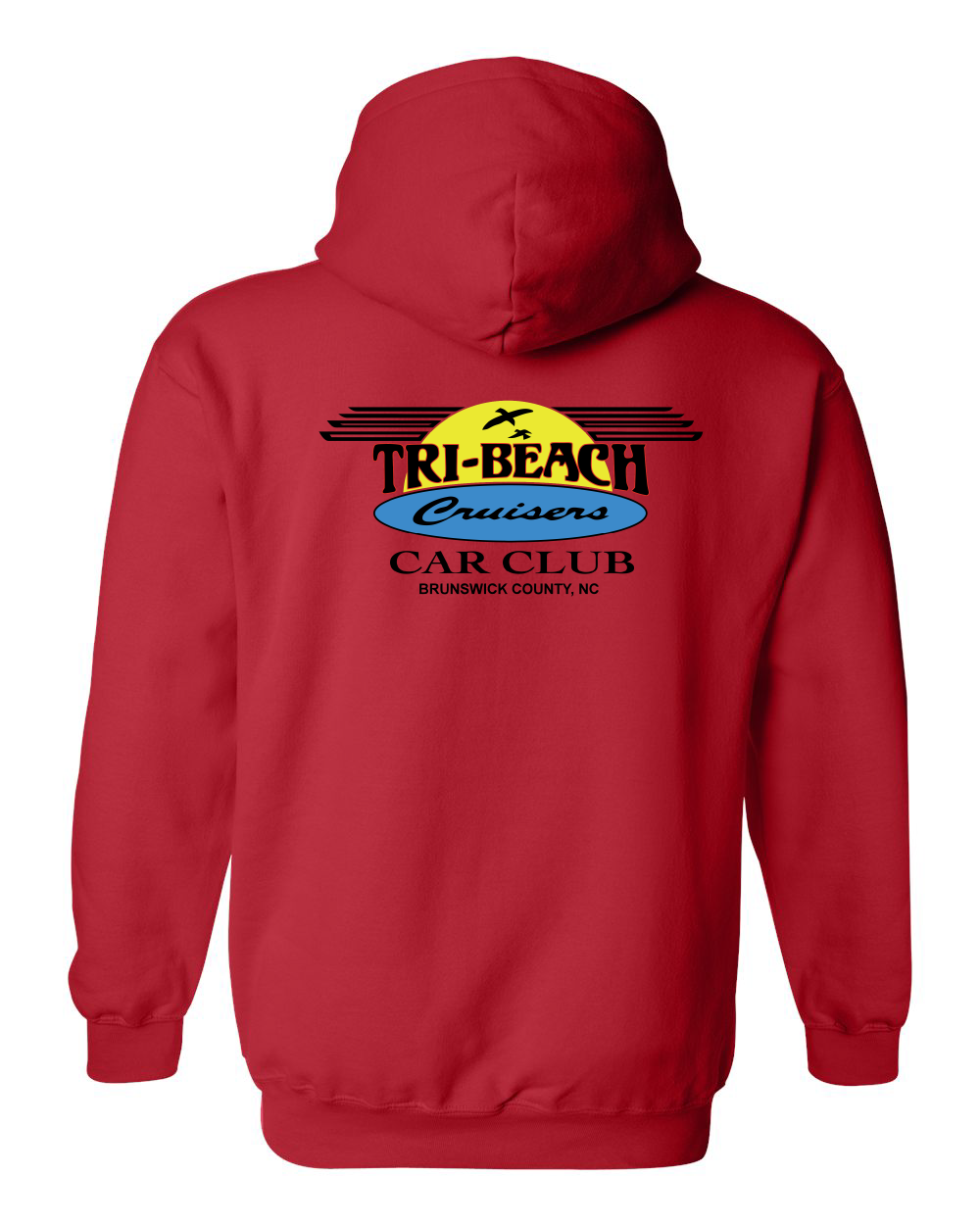 Tri-Beach Cruisers Classic Design Unisex Heavyweight Unisex Hoodie
