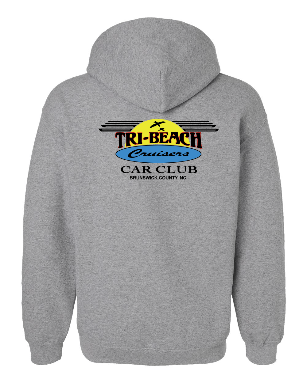 Tri-Beach Cruisers Classic Design Unisex Heavyweight Unisex Hoodie