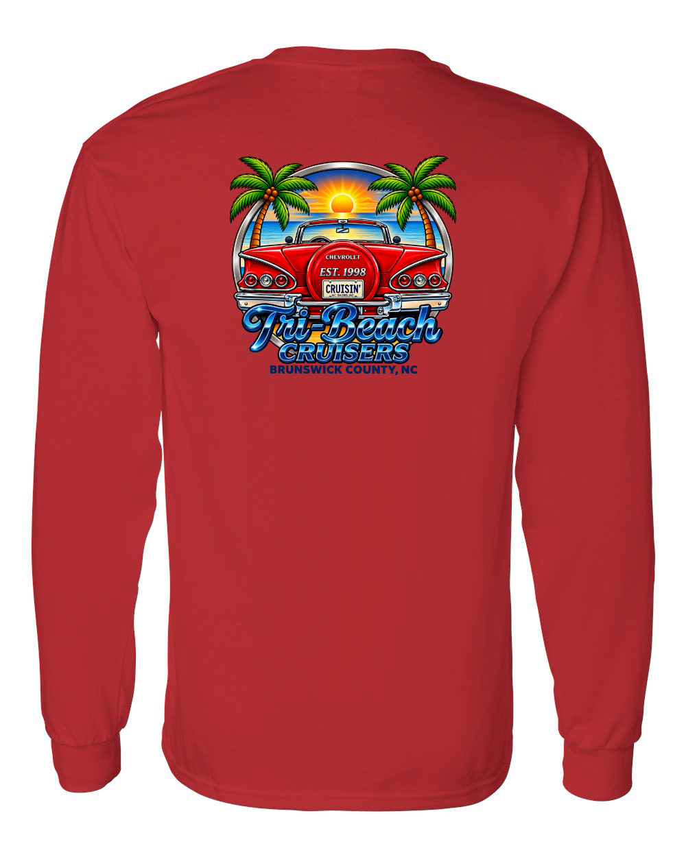 Tri-Beach Cruisers New Design Unisex Cotton™ Long Sleeve T-Shirt