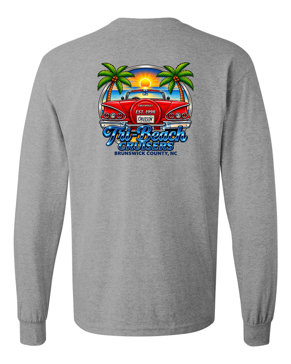 Tri-Beach Cruisers New Design Unisex Cotton™ Long Sleeve T-Shirt