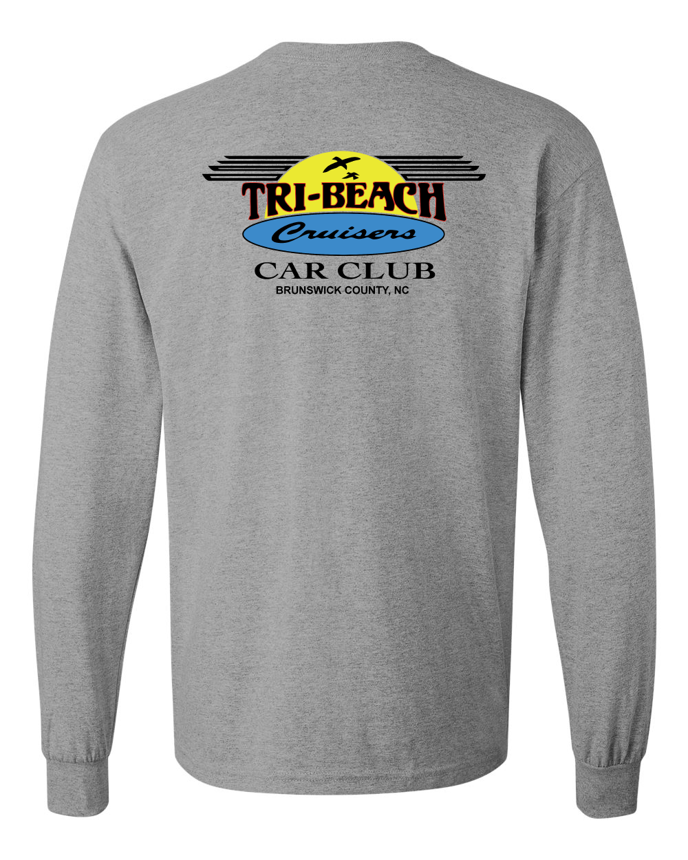 Tri-Beach Cruisers Classic Design Unisex Cotton™ Long Sleeve T-Shirt