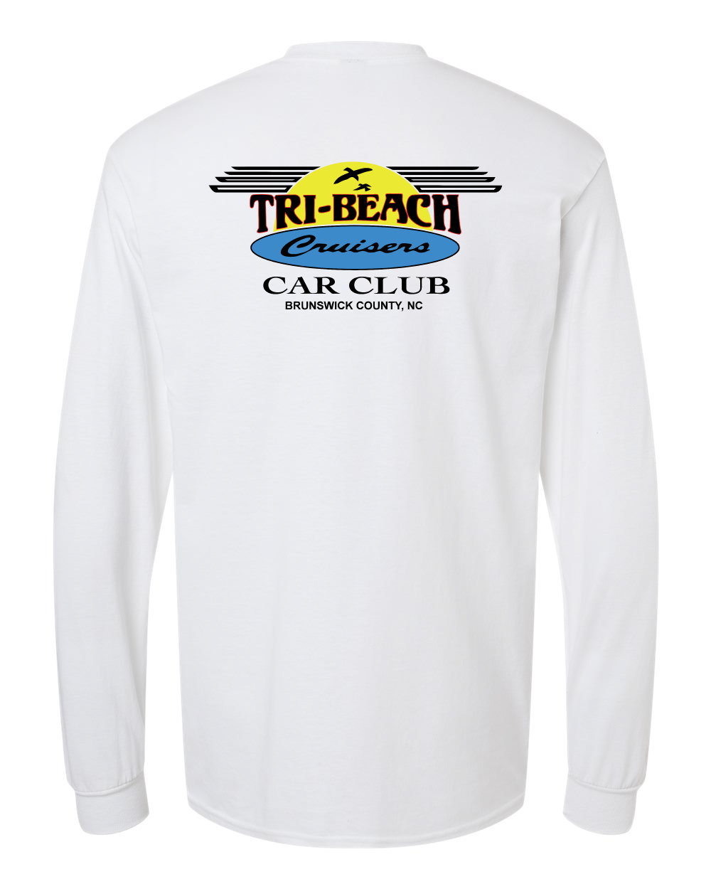 Tri-Beach Cruisers Classic Design Unisex Cotton™ Long Sleeve T-Shirt