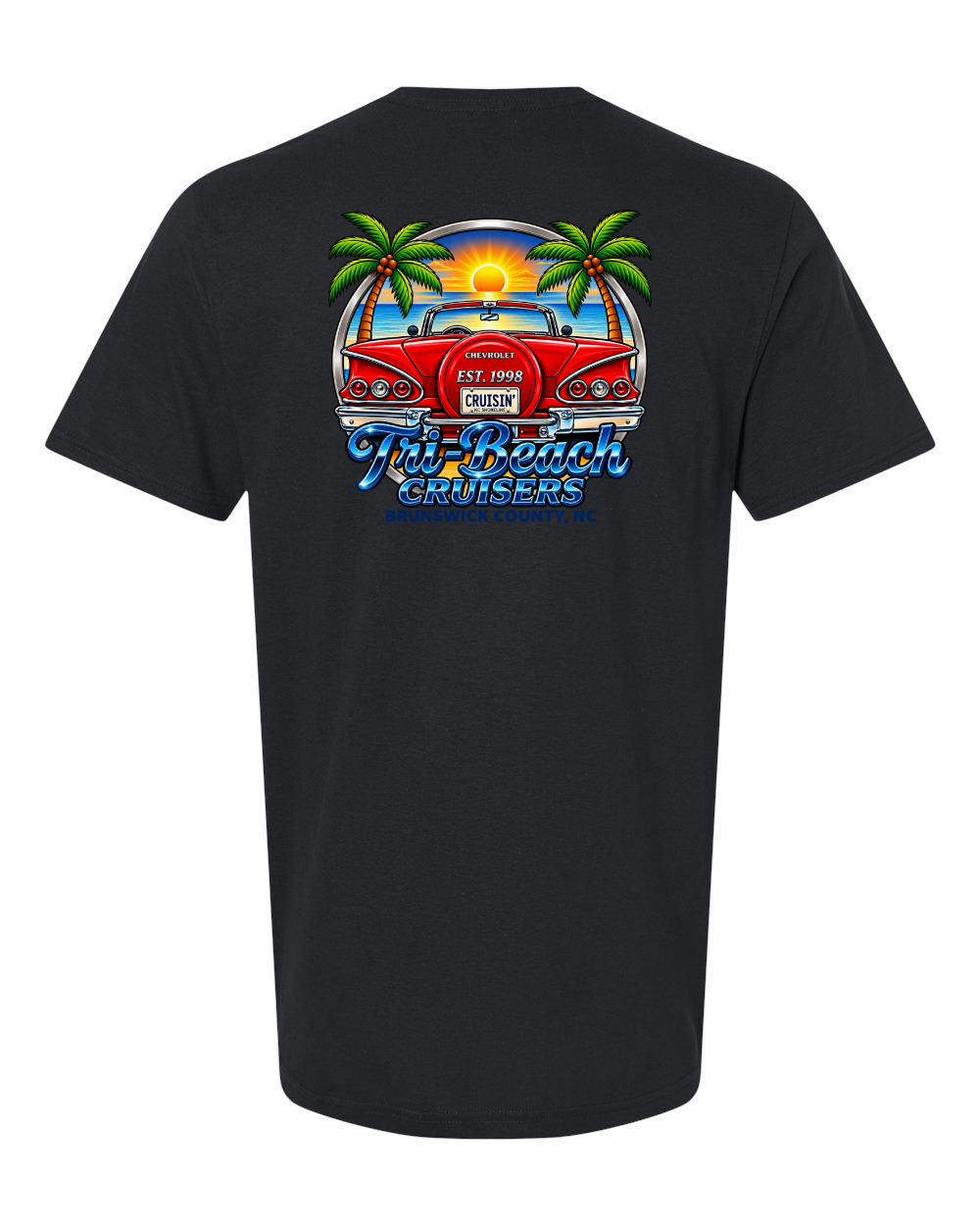 Tri-Beach Cruisers Car Club New Design Unisex Softstyle® T-Shirt