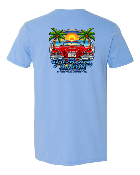 Tri-Beach Cruisers Car Club New Design Unisex Softstyle® T-Shirt