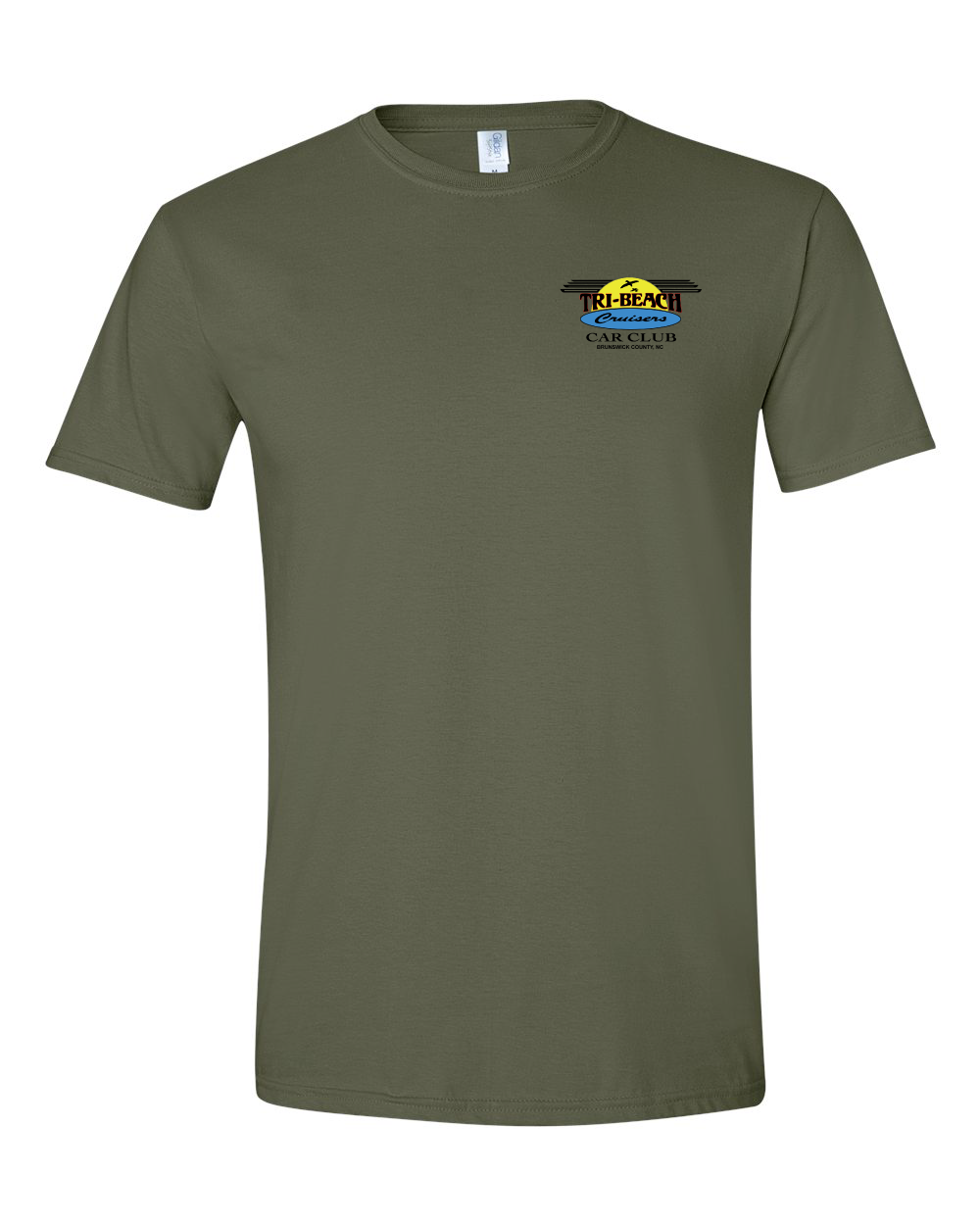 Tri-Beach Cruisers Car Club Classic Design Unisex Softstyle® T-Shirt