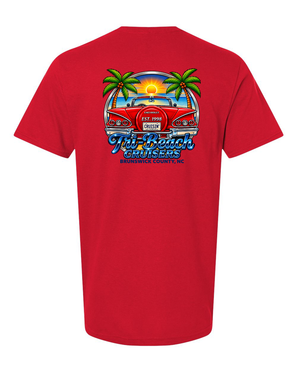 Tri-Beach Cruisers Car Club New Design Unisex Softstyle® T-Shirt