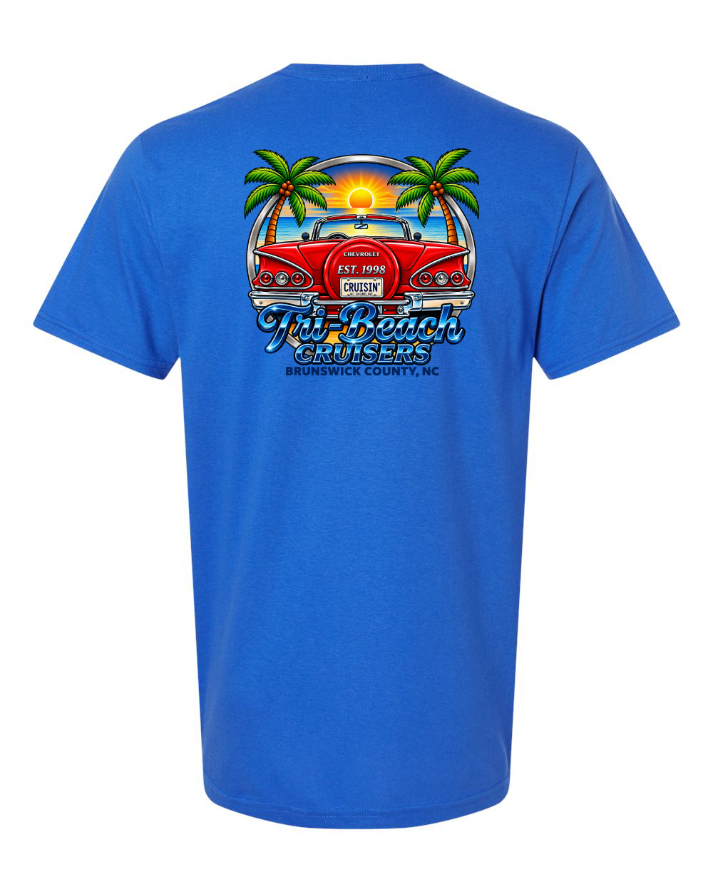 Tri-Beach Cruisers Car Club New Design Unisex Softstyle® T-Shirt