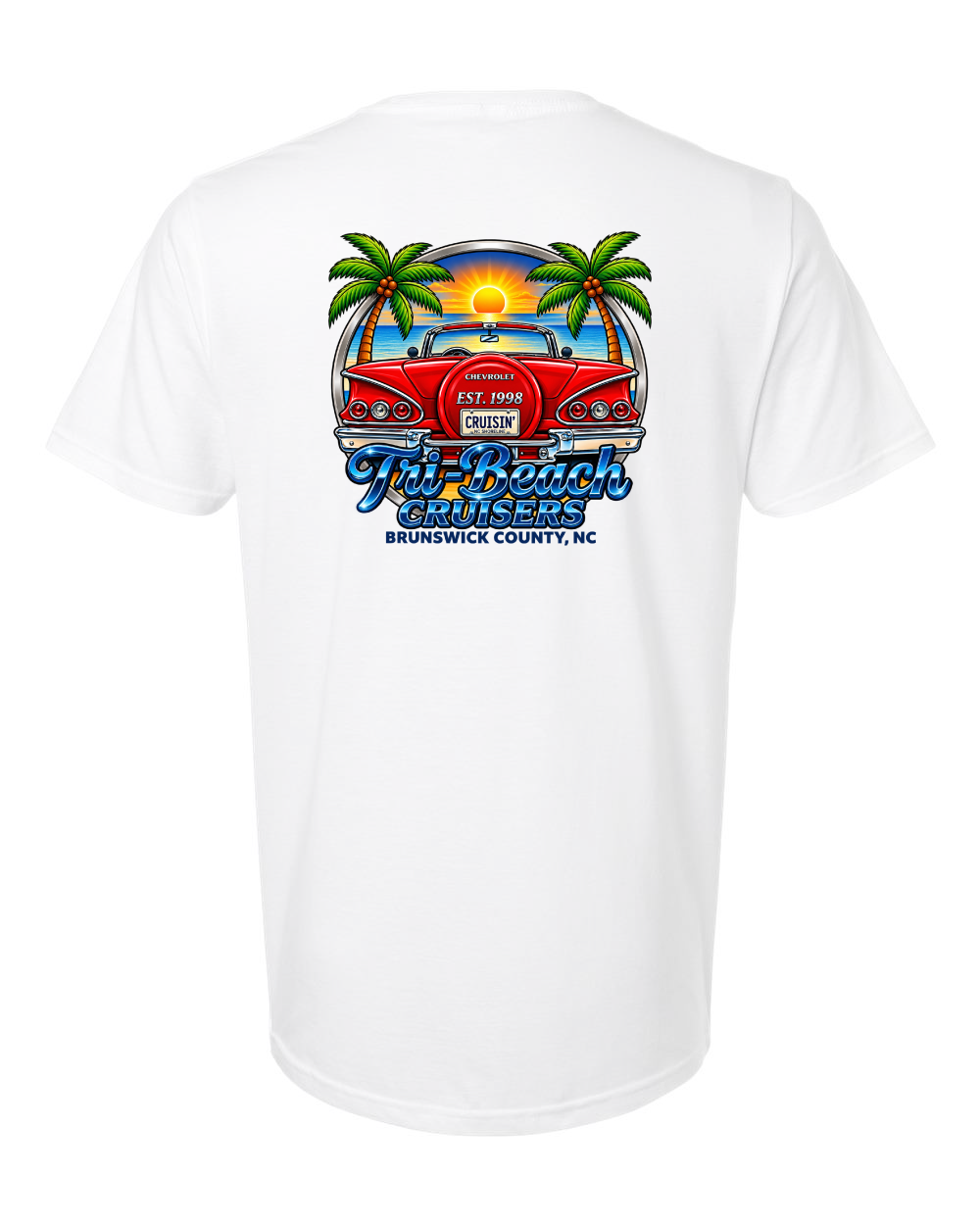 Tri-Beach Cruisers Car Club New Design Unisex Softstyle® T-Shirt