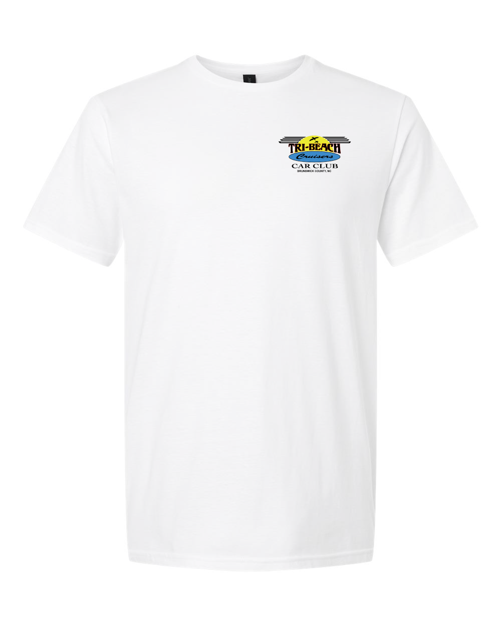 Tri-Beach Cruisers Car Club Classic Design Unisex Softstyle® T-Shirt