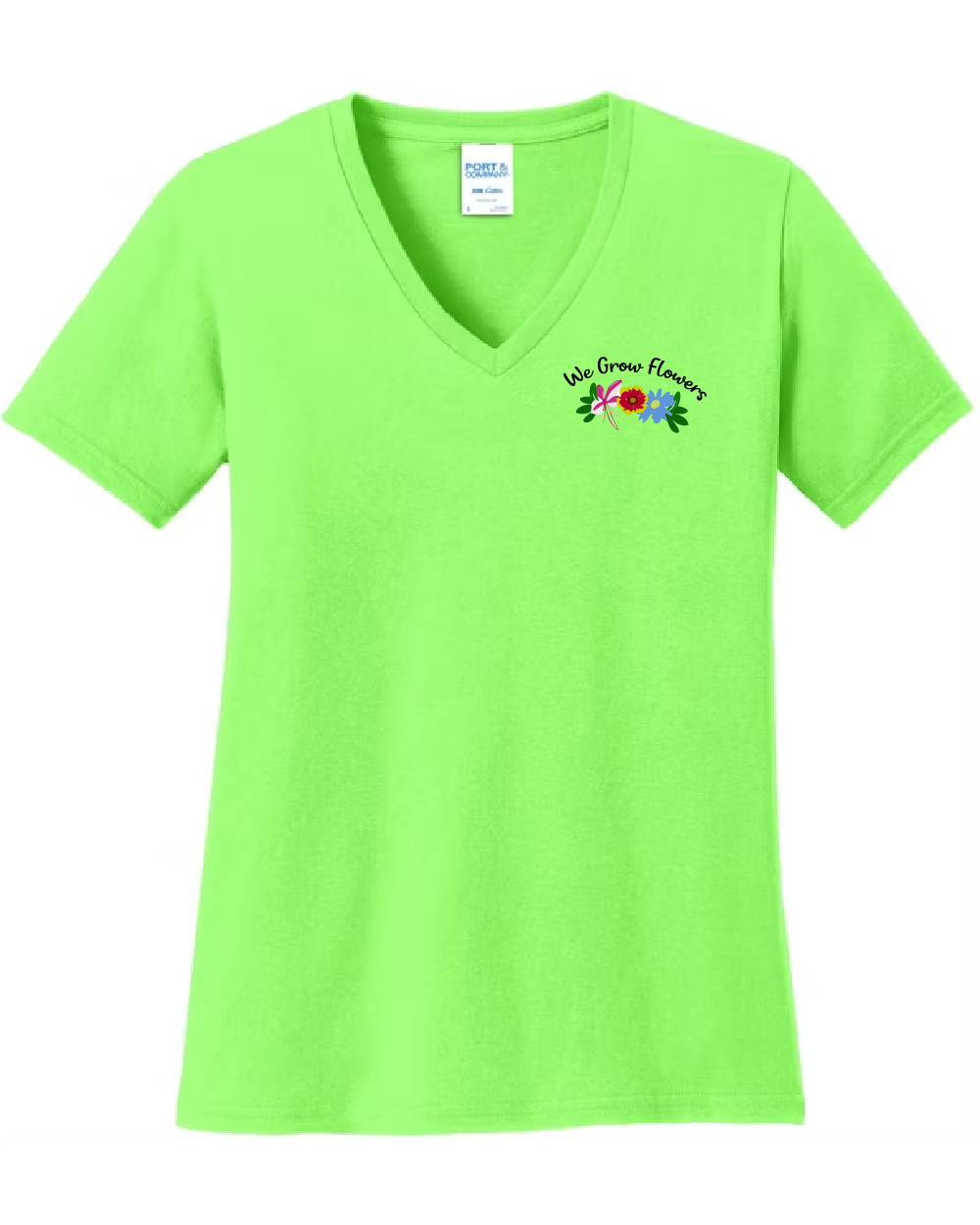 Oak Island Beautification Club Women's V-Neck T-Shirt (Click for more colors)