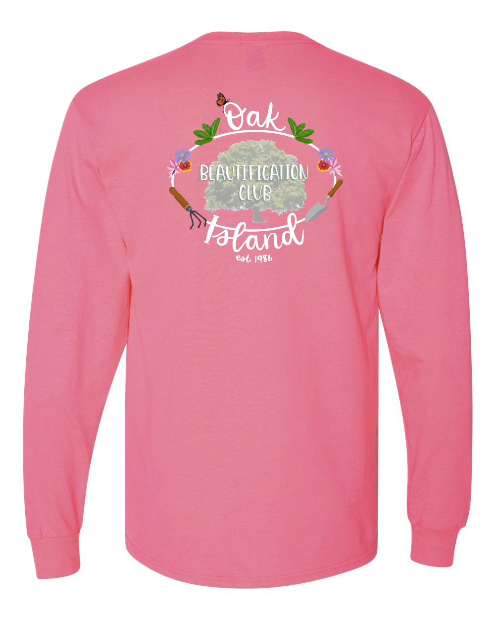 Oak Island Beautification Club Unisex Long Sleeve T-Shirt (Click to see all available colors)