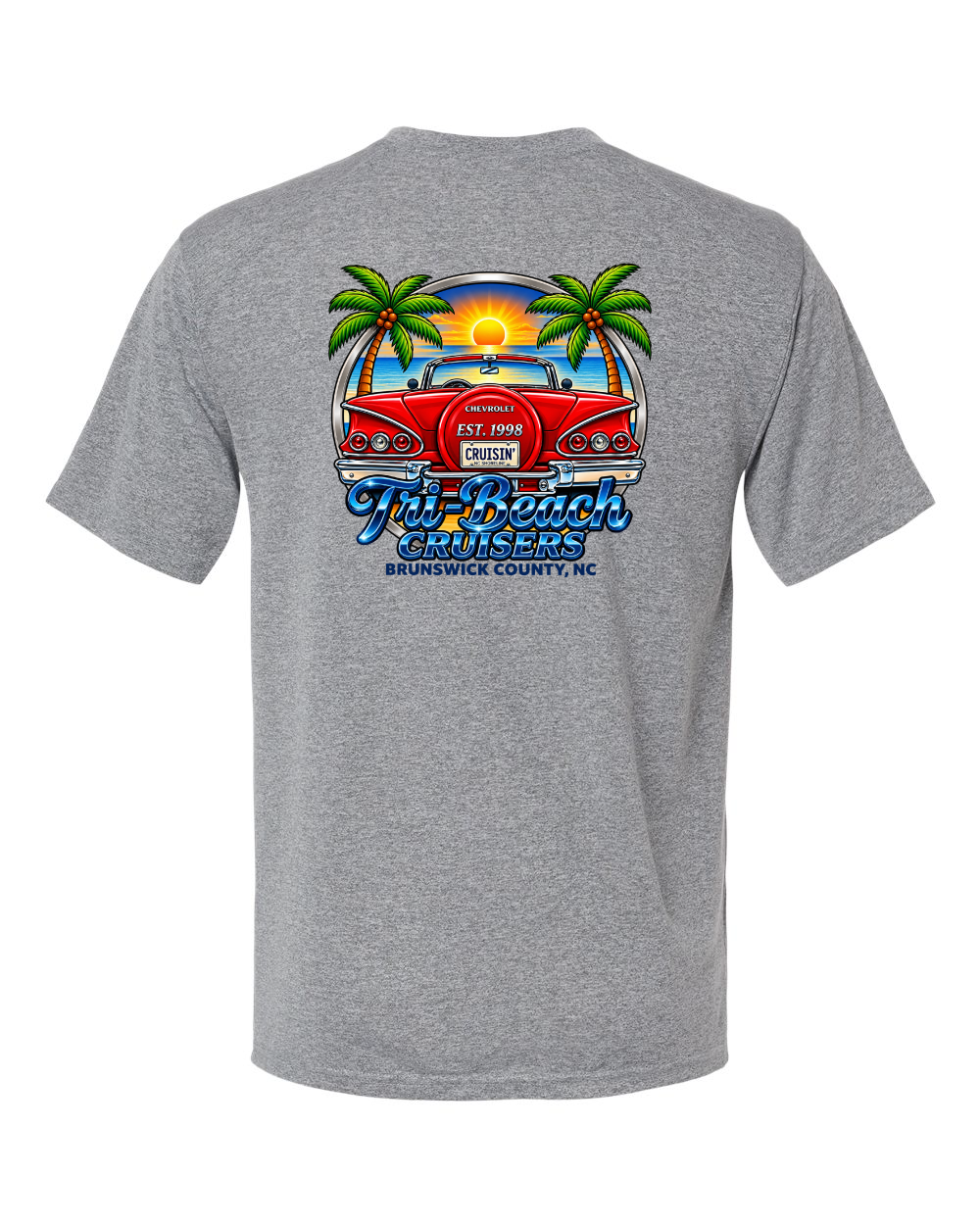 Tri-Beach Cruisers New Design Unisex Islander Performance T-Shirt