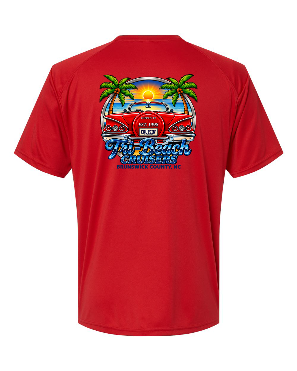 Tri-Beach Cruisers New Design Unisex Islander Performance T-Shirt