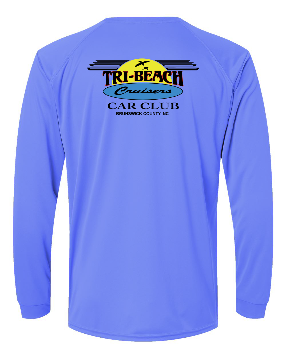 Tri-Beach Cruisers Classic Design Unisex Long Islander Performance Long Sleeve T-Shirt