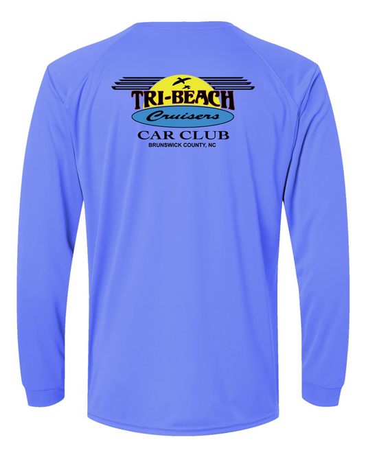 Tri-Beach Cruisers Classic Design Unisex Long Islander Performance Long Sleeve T-Shirt