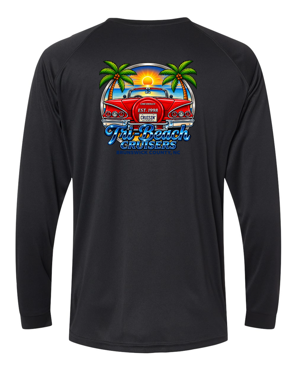 Tri-Beach Cruisers New Design Unisex Long Islander Performance Long Sleeve T-Shirt