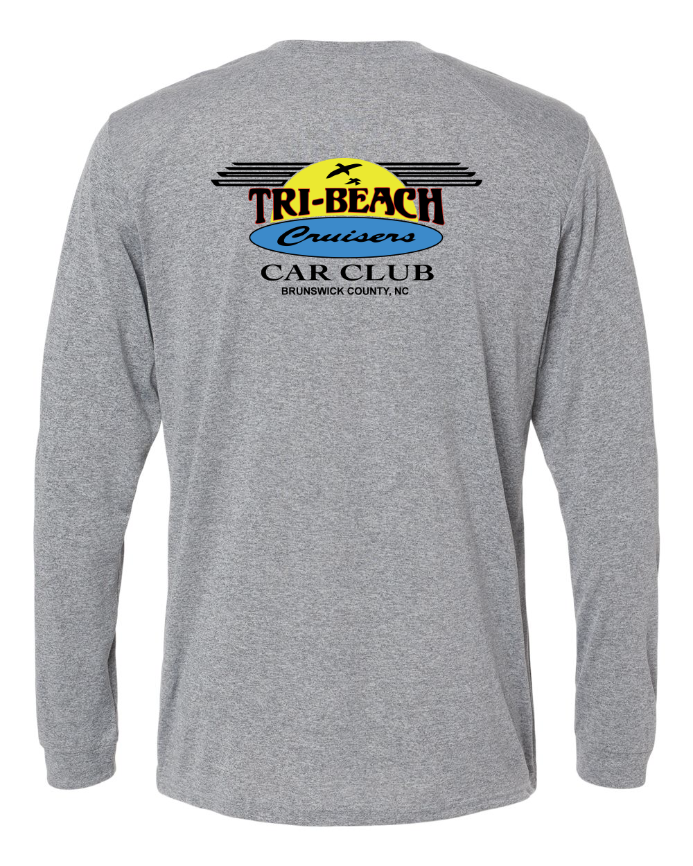 Tri-Beach Cruisers Classic Design Unisex Long Islander Performance Long Sleeve T-Shirt