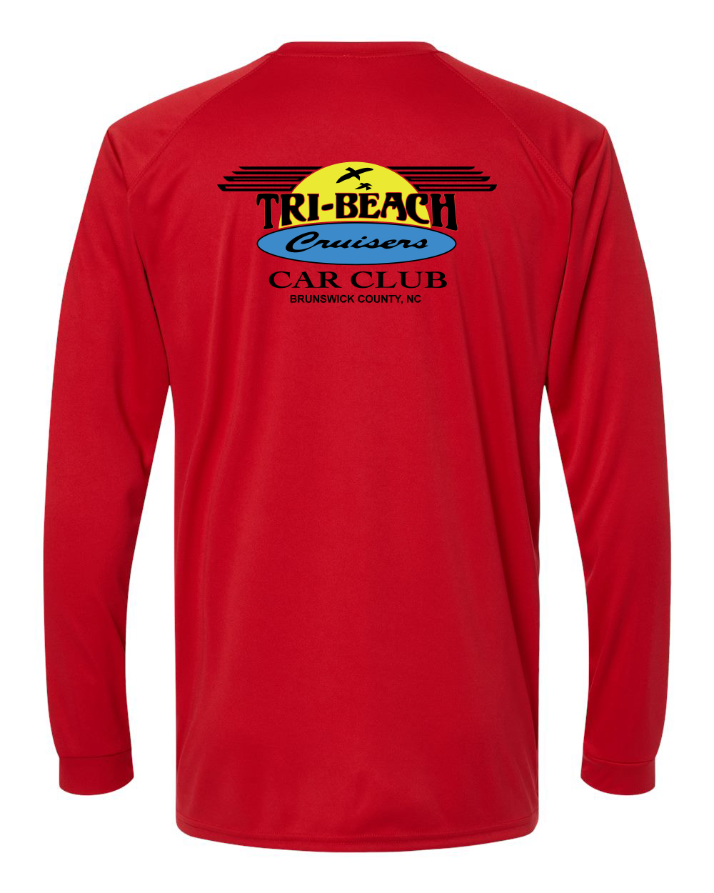 Tri-Beach Cruisers Classic Design Unisex Long Islander Performance Long Sleeve T-Shirt