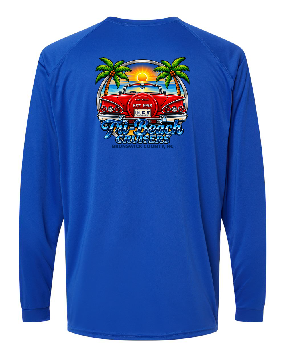 Tri-Beach Cruisers New Design Unisex Long Islander Performance Long Sleeve T-Shirt