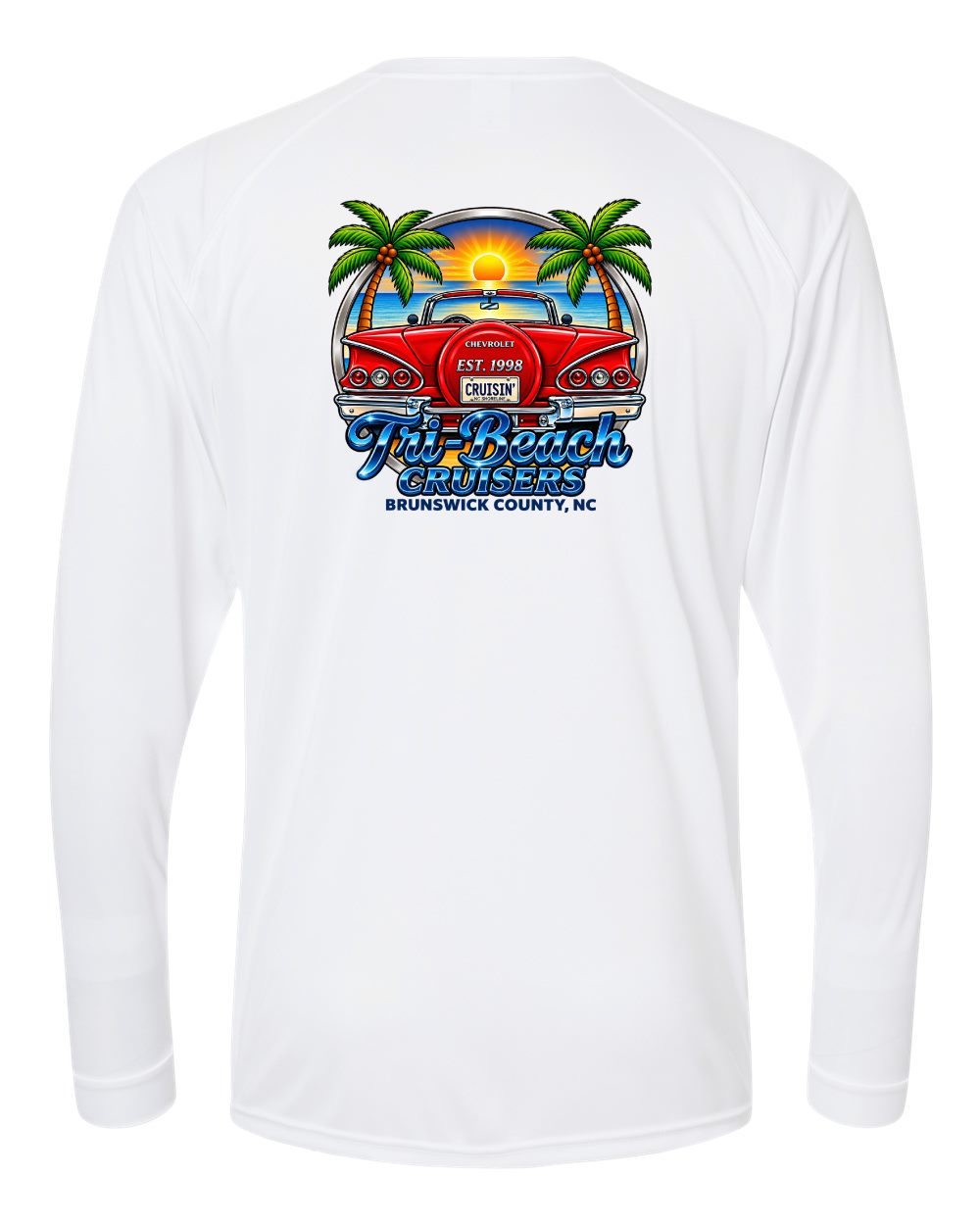 Tri-Beach Cruisers New Design Unisex Long Islander Performance Long Sleeve T-Shirt