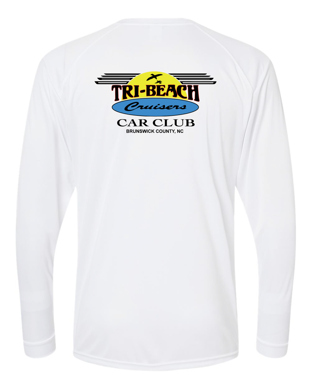 Tri-Beach Cruisers Classic Design Unisex Long Islander Performance Long Sleeve T-Shirt