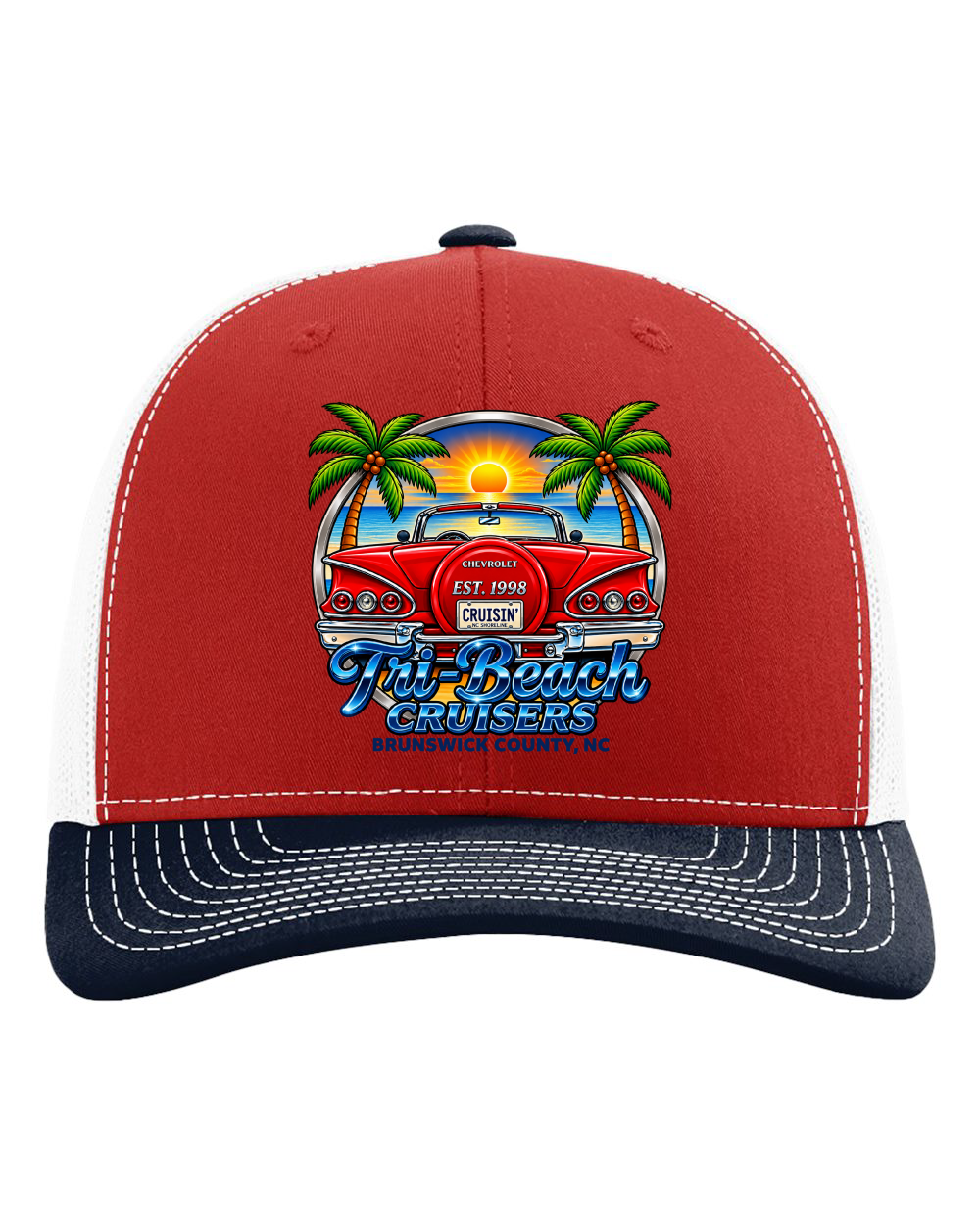Tri-Beach Cruisers New Design Richardson Snapback Trucker Cap