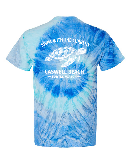 2026 Caswell Beach Turtle Watch Adult Tie-Dye T-Shirt