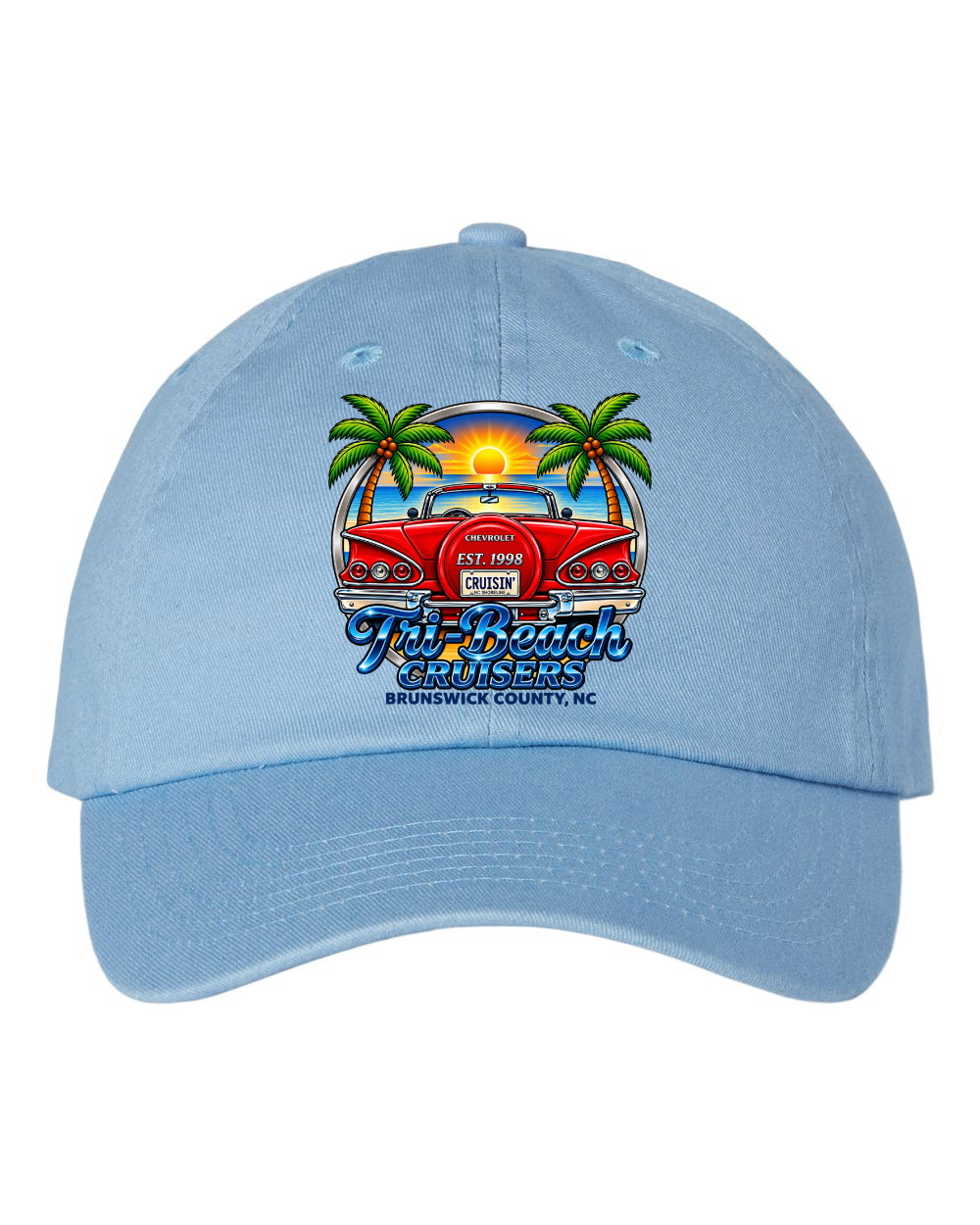Tri-Beach Cruisers New Design Classic Bio-Washed Classic Dad Hat - VC300A