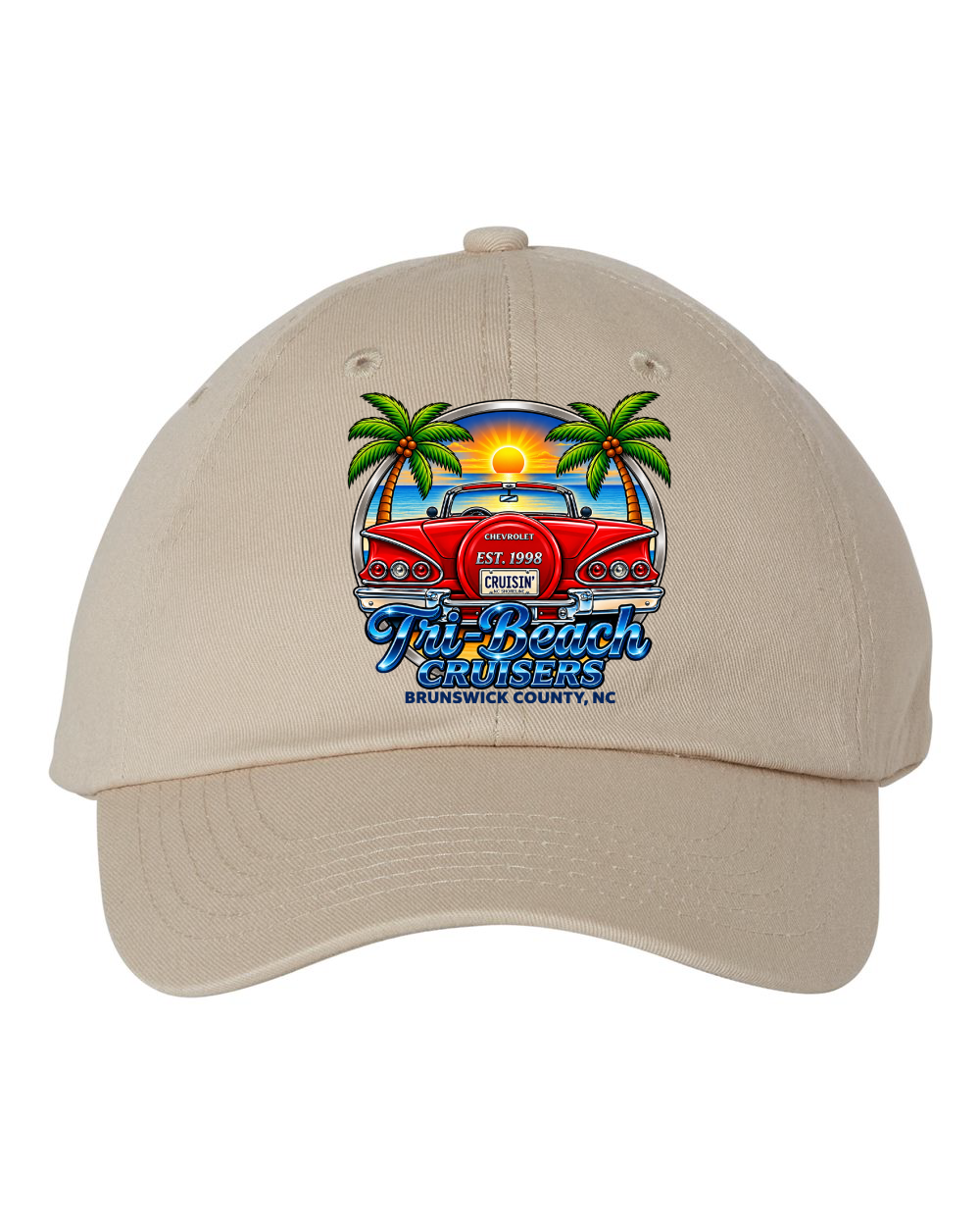 Tri-Beach Cruisers New Design Classic Bio-Washed Classic Dad Hat - VC300A