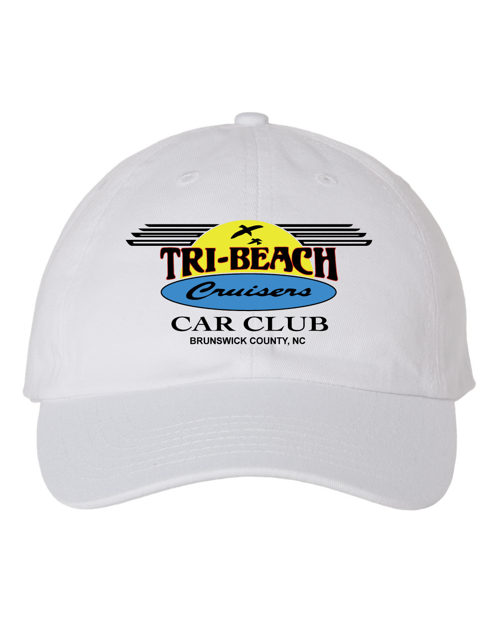 Tri-Beach Cruisers Classic Design Bio-Washed Classic Dad Hat