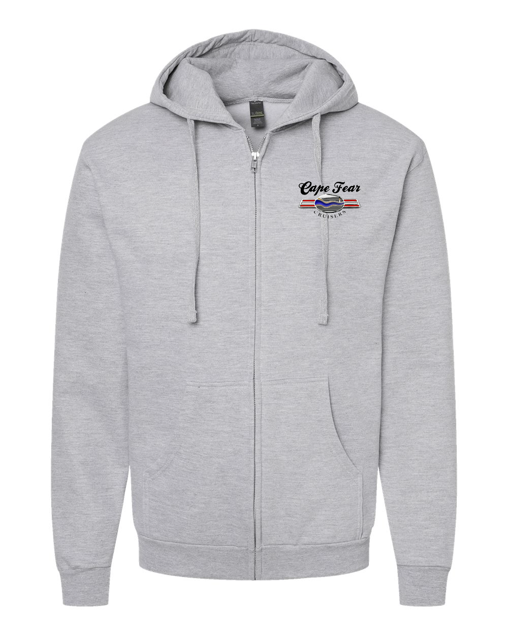 Cape Fear Cruisers Classic Unisex Full-Zip Hooded Sweatshirt - 331 (click for more colors)