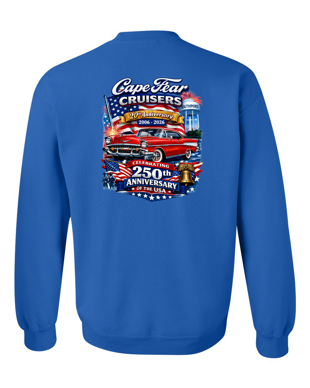 Cape Fear Cruisers 20th Anniversary Unisex Heavy Blend™ Crewneck Sweatshirt (click for more colors)