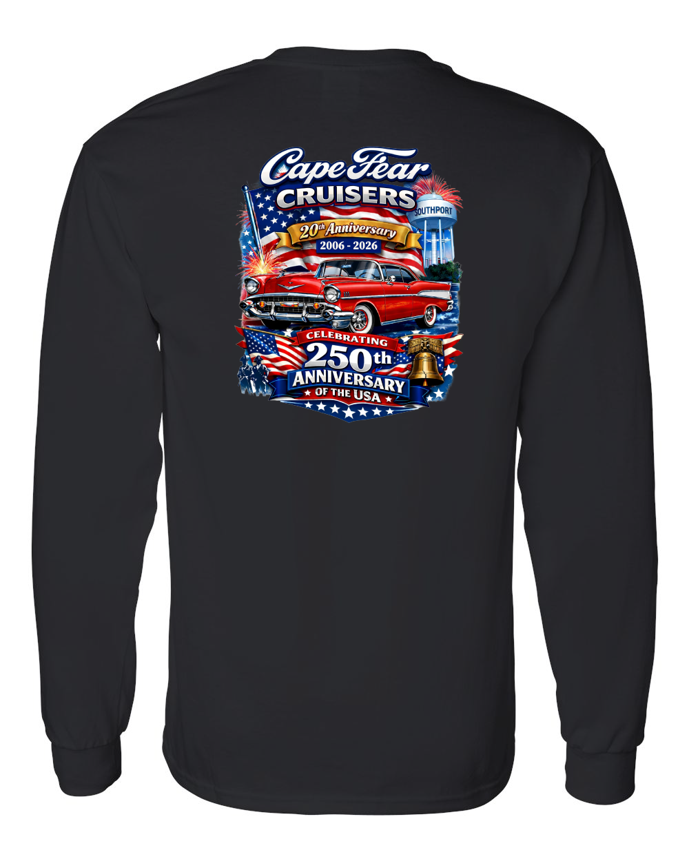 Cape Fear Cruisers 20th Anniversary Unisex Cotton™ Long Sleeve T-Shirt - 5400
