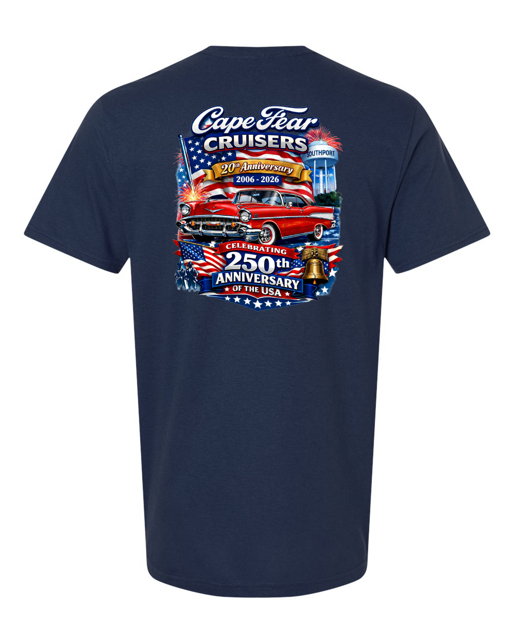Cape Fear Cruisers 20th Anniversary YOUTH Softstyle® T-Shirt - 64000 (click for more colors)