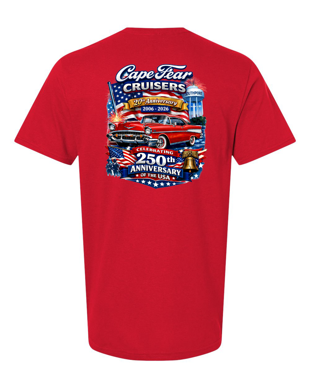 Cape Fear Cruisers 20th Anniversary YOUTH Softstyle® T-Shirt - 64000 (click for more colors)