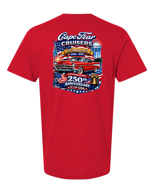 Cape Fear Cruisers 20th Anniversary YOUTH Softstyle® T-Shirt - 64000 (click for more colors)