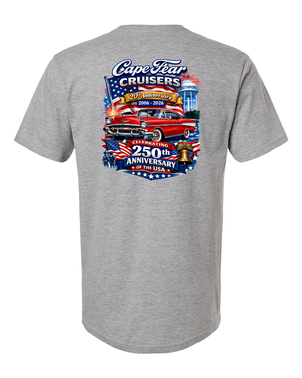 Cape Fear Cruisers 20th Anniversary YOUTH Softstyle® T-Shirt - 64000 (click for more colors)